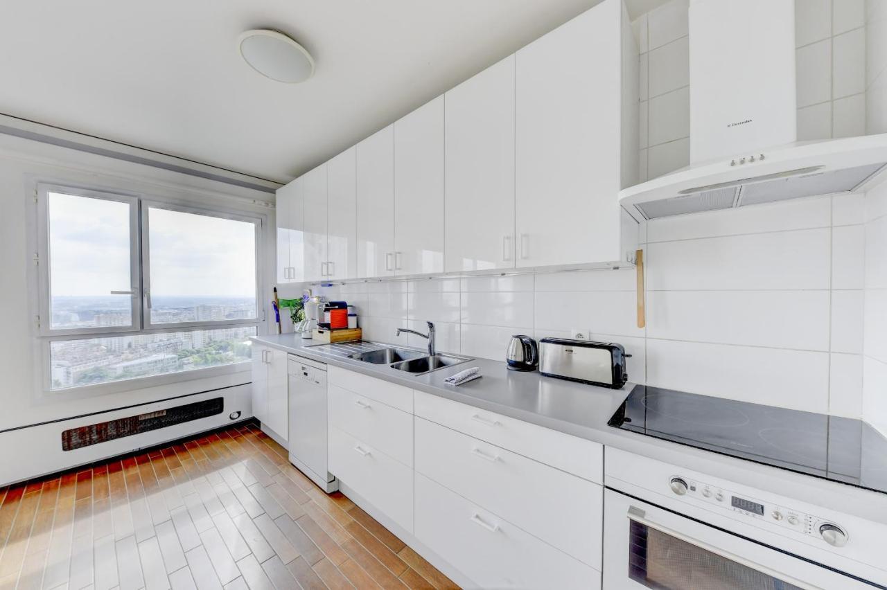 Appartement Place D'Italie Superbe Vue Paris Exteriör bild